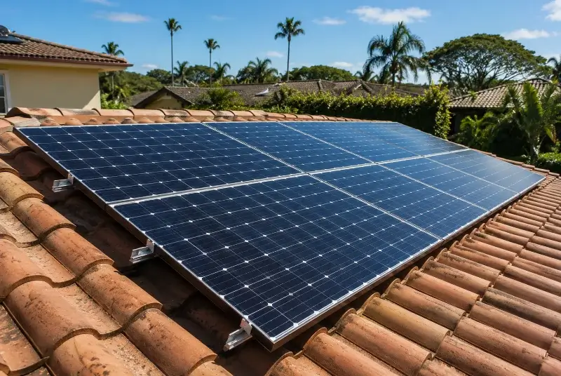 Installation de panneaux solaires à Domme